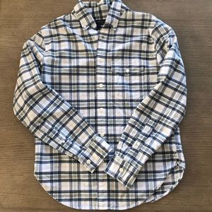 Abercrombie and Fitch Blue Plaid Dress Shirt